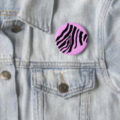 Zebra Stripe Button (katoenhoudend Snoep) (In situ)