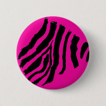 Zebra Stripe Button (Magenta Rockstar)
