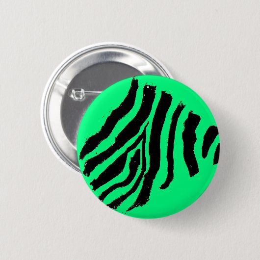 Zebra Stripe Button (zure appel) (Voorkant /achterkant)