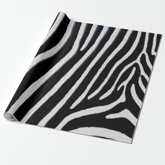 Zebra Stripe Cadeaupapier (Uitgerold)