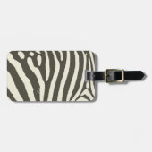 Zebra Stripe Dierenprint Patroon Bagagelabel (Voorkant horizontaal)