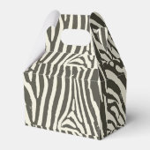 Zebra Stripe Dierenprint Patroon Bedankdoosjes (Achterkant)