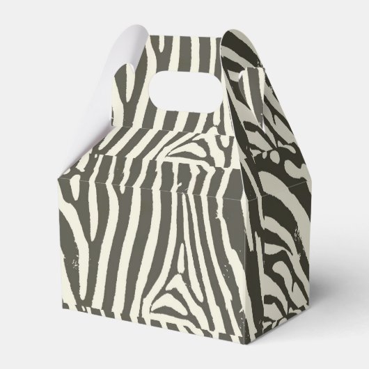 Zebra Stripe Dierenprint Patroon Bedankdoosjes (Achterkant)