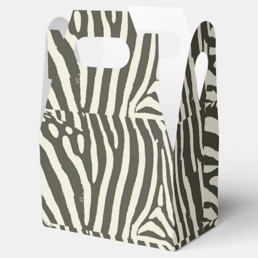 Zebra Stripe Dierenprint Patroon Bedankdoosjes (Geopend)
