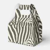 Zebra Stripe Dierenprint Patroon Bedankdoosjes (Voorkant Zijde)