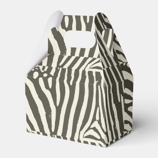 Zebra Stripe Dierenprint Patroon Bedankdoosjes (Voorkant Zijde)