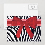 Zebra Stripe Dierenprint Patroon Briefkaart (Voorkant / Achterkant)