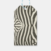 Zebra Stripe Dierenprint Patroon Cadeaulabel (Voorkant)