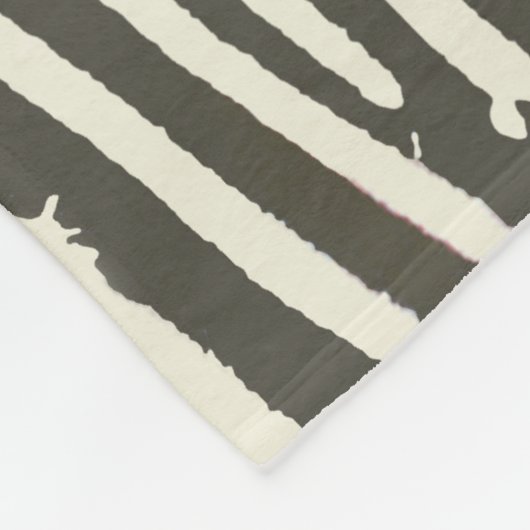 Zebra Stripe Dierenprint Patroon Fleece Deken (Hoek)