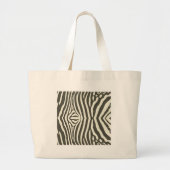 Zebra Stripe Dierenprint Patroon Grote Tote Bag (Voorkant)