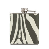 Zebra Stripe Dierenprint Patroon Heupfles (Achterkant)