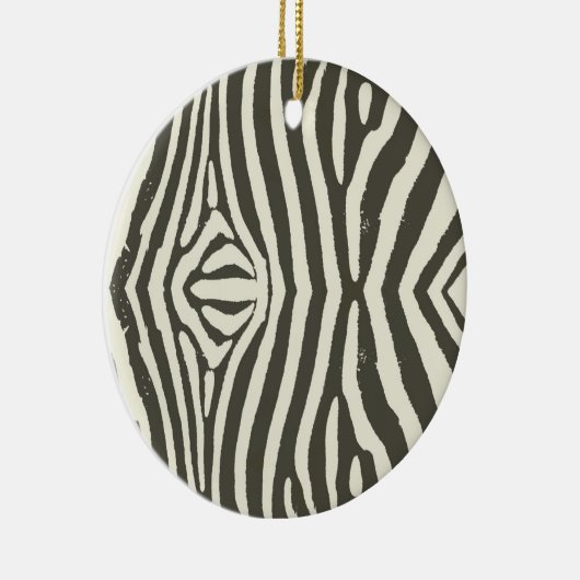 Zebra Stripe Dierenprint Patroon Keramisch Ornament (Rechts)
