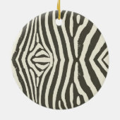 Zebra Stripe Dierenprint Patroon Keramisch Ornament (Achterkant)