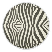 Zebra Stripe Dierenprint Patroon Keramische Knop (Voorkant)