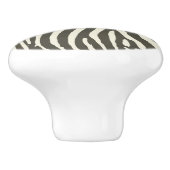 Zebra Stripe Dierenprint Patroon Keramische Knop (Zijkant)