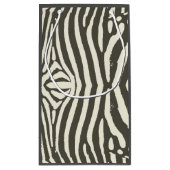 Zebra Stripe Dierenprint Patroon Klein Cadeauzakje (Achterkant)