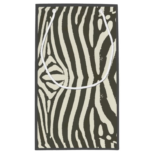 Zebra Stripe Dierenprint Patroon Klein Cadeauzakje (Achterkant)