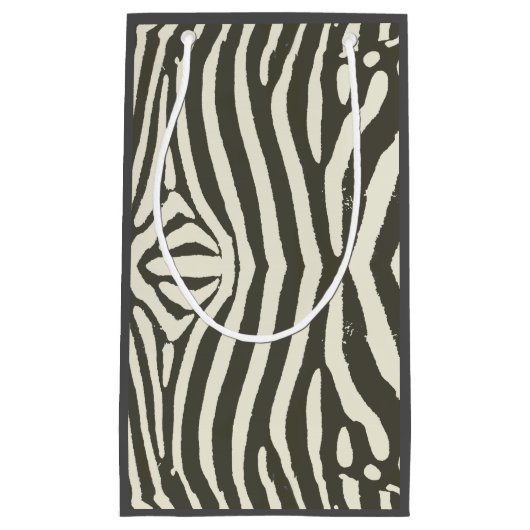 Zebra Stripe Dierenprint Patroon Klein Cadeauzakje (Voorkant)