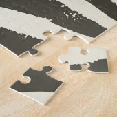 Zebra Stripe Dierenprint Patroon Legpuzzel (Zijkant)