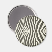 Zebra Stripe Dierenprint Patroon Magneet (Voorkant / Achterkant)