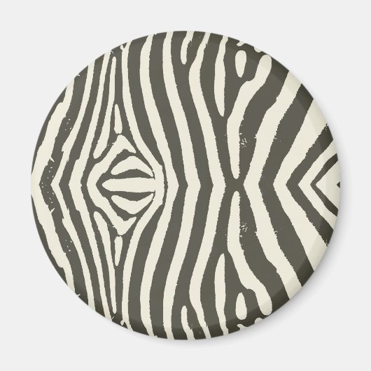 Zebra Stripe Dierenprint Patroon Magneet (Voorkant)