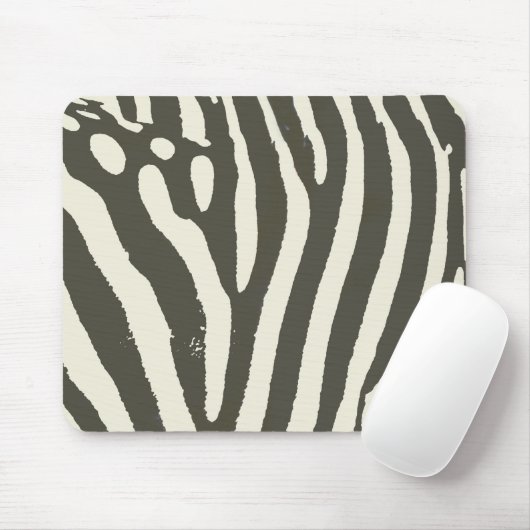 Zebra Stripe Dierenprint Patroon Muismat (Met muis)