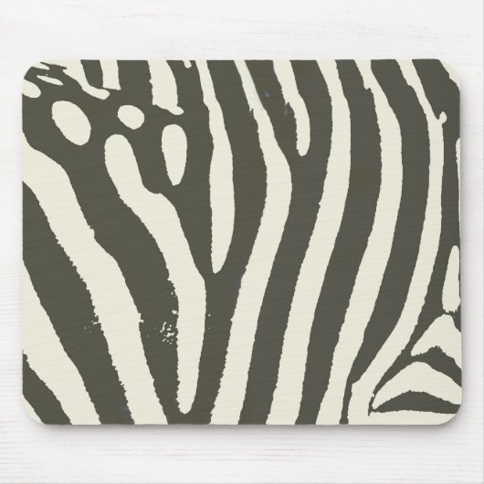 Zebra Stripe Dierenprint Patroon Muismat (Voorkant)