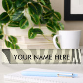 Zebra Stripe Dierenprint Patroon Naambordje