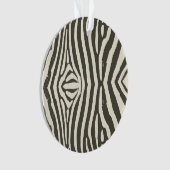 Zebra Stripe Dierenprint Patroon Ornament (voorkant)