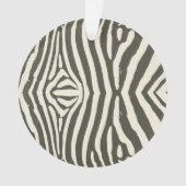 Zebra Stripe Dierenprint Patroon Ornament (voorkant)