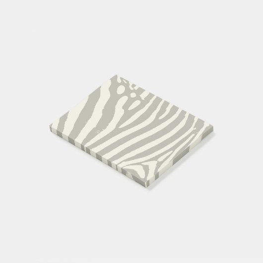 Zebra Stripe Dierenprint Patroon Post-it® Notes (Schuin)