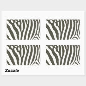 Zebra Stripe Dierenprint Patroon Rechthoekige Sticker (Vel)