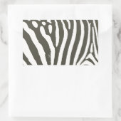 Zebra Stripe Dierenprint Patroon Rechthoekige Sticker (Tas)