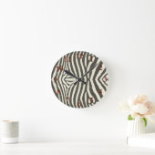 Zebra Stripe Dierenprint Patroon Ronde Klok (Huis)