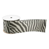 Zebra Stripe Dierenprint Patroon Satijnen Lint (Spoel)