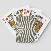 Zebra Stripe Dierenprint Patroon Speelkaarten (Achterkant)