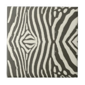 Zebra Stripe Dierenprint Patroon Tegeltje (Voorkant)