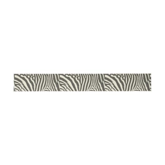 Zebra Stripe Dierenprint Patroon Uitnodigingen Wikkel (Vlak)