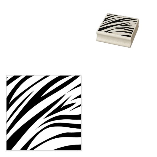 Zebra Stripe druk Rubberstempel (Gestempeld)