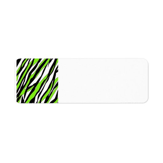Zebra Stripe Etiket (Voorkant)