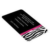 Zebra Stripe Flexibele Magnetische Visitekaartjes Magneet (Rechterzijde)