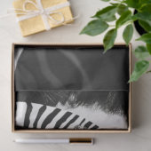 Zebra Stripe  Glam Zwart Wit Decoupage Tissuepapier (Geschenk)