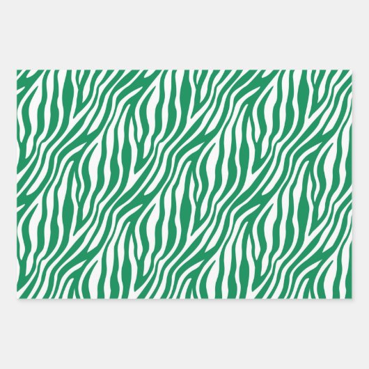 Zebra Stripe kerstcadeaus Inpakpapier Vel (Voorkant 2)