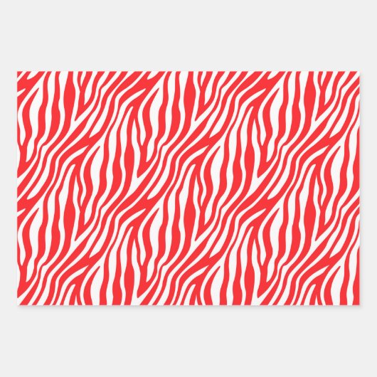 Zebra Stripe kerstcadeaus Inpakpapier Vel (Voorkant)