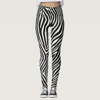 Zebra Stripe Leggings: Vet en Unieke Wild Print" Leggings