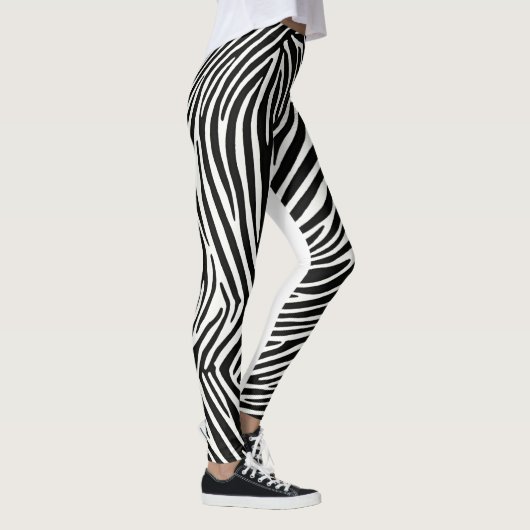 Zebra Stripe Leggings: Vet en Unieke Wild Print" Leggings (Rechts)