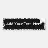 ZEBRA STRIPE LIJST - BUMPERSTICKER (Voorkant)