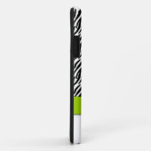 Zebra Stripe Monogram Green iPhone 5 Hoesje (Achterkant/rechts)