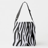 Zebra-stripe patroon crossbody tas (Achterkant)