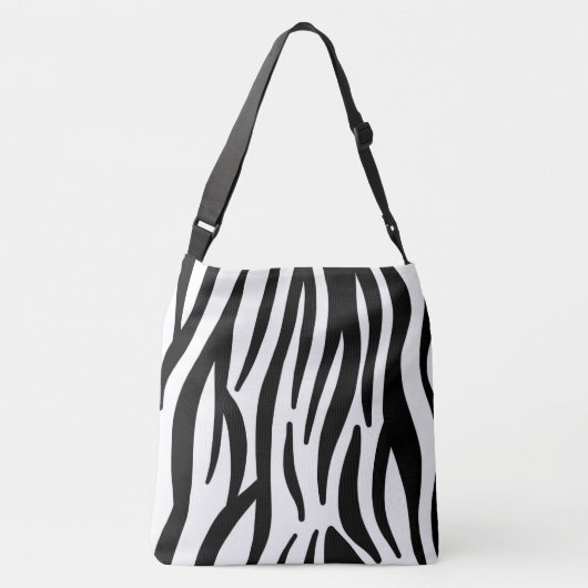 Zebra-stripe patroon crossbody tas (Achterkant)